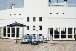 Fatboy Paletti Set Sofa, 3 Modules, Right, Stripe Ocean Blue -Outdoor textiles Sales 03 FATBOY Paletti Stripe Ocean Blue Moodpicture SS Rotterdam 1