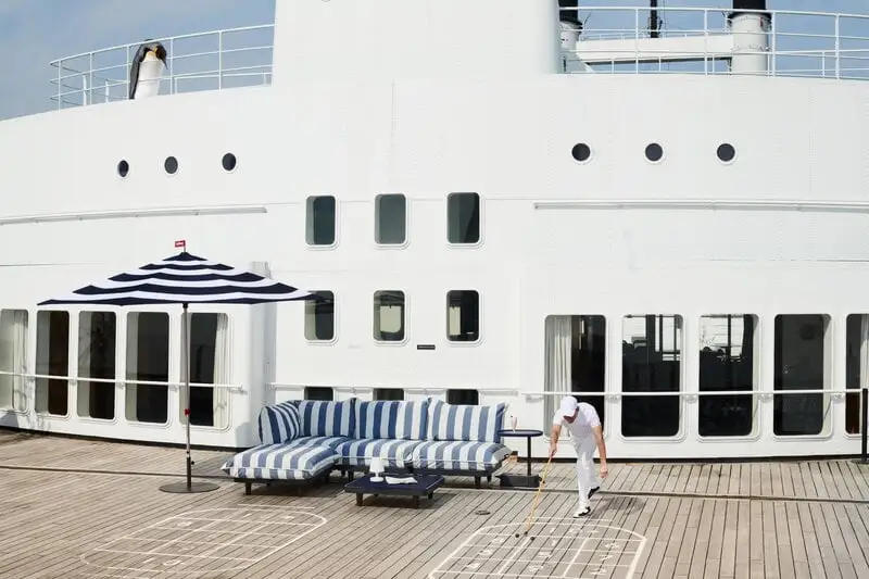 Fatboy Paletti Sofa, 3 Modules, Left, Stripe Ocean Blue 8 Fatboy Paletti Sofa, 3 Modules, Left, Stripe Ocean Blue - Image 6