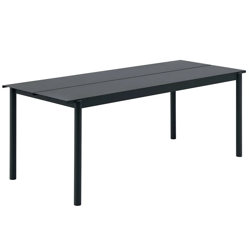 Muuto Linear Steel Table 200 X 75 Cm, Black 3 Muuto Linear Steel Table 200 X 75 Cm, Black