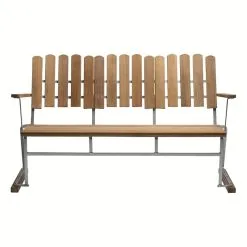 Grythyttan Stålmöbler Sofa 6, Galvanized Steel - Teak 7 Grythyttan Stålmöbler Sofa 6, Galvanized Steel - Teak -Outdoor textiles Sales 10331 Soffa 6 teak fram