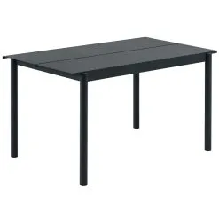 Muuto Linear Steel Table 140 X 75 Cm, Black