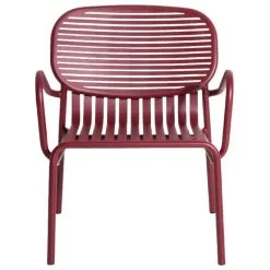 Petite Friture Week-end Lounge Chair, Burgundy