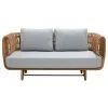Cane-line Nest 2-seater Sofa, Natural - Light Grey 2 Cane-line Nest 2-seater Sofa, Natural - Light Grey -Outdoor textiles Sales 132Cane line 20 TH