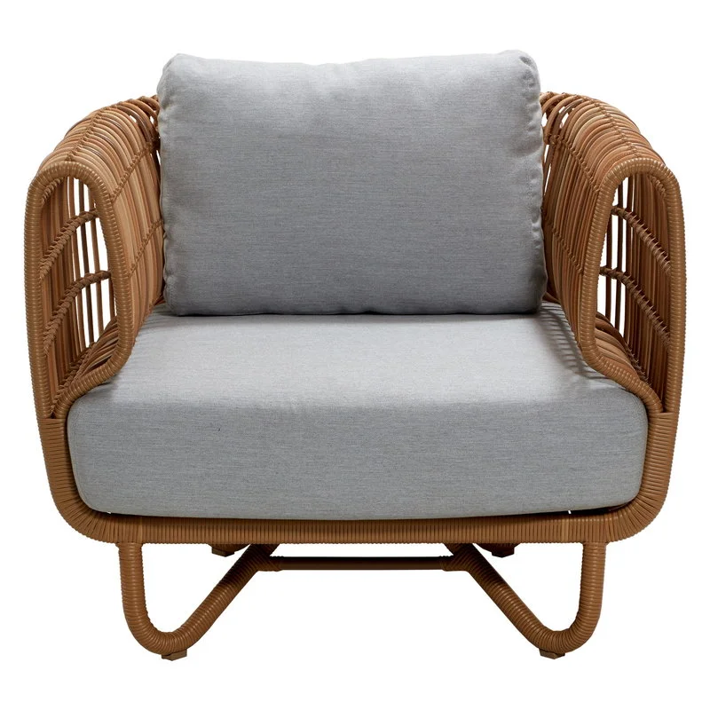 Cane-line Nest Lounge Chair, Natural - Light Grey 3 Cane-line Nest Lounge Chair, Natural - Light Grey