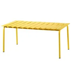 Valerie_objects Aligned Dining Table, 170 X 85 Cm, Yellow