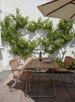 Skagerak Lilium Table 160, Teak - Stainless Steel -Outdoor textiles Sales 1420072 1420073 1420074 1420075 03 Lilium Armchair M