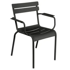 Fermob Luxembourg Armchair, Liquorice