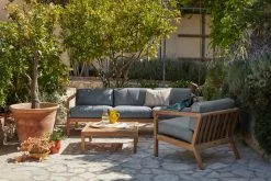 Skagerak Virkelyst 3-seater Sofa, Teak - Ash Grey 6 Skagerak Virkelyst 3-seater Sofa, Teak - Ash Grey -Outdoor textiles Sales 1505783 1505731 S1505770 M