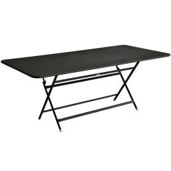 Fermob Caractere Table, 90 X 190 Cm, Liquorice