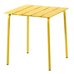 Valerie_objects Aligned Dining Table, 70 X 70 Cm, Yellow