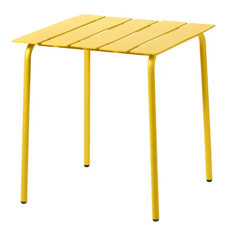 Valerie_objects Aligned Dining Table, 70 X 70 Cm, Yellow 3 Valerie_objects Aligned Dining Table, 70 X 70 Cm, Yellow