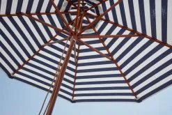 Skagerak Messina Parasol ø 270 Cm, Striped, Blue - White -Outdoor textiles Sales 1910137 Messina Umbrella 270 Dark Blue Stripes M