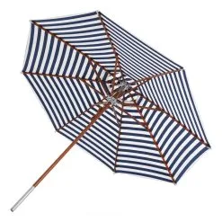 Skagerak Atlantis Parasol ø 330 Cm, Striped, Blue - White
