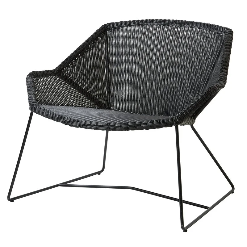 Cane-line Breeze Lounge Chair, Black 3 Cane-line Breeze Lounge Chair, Black