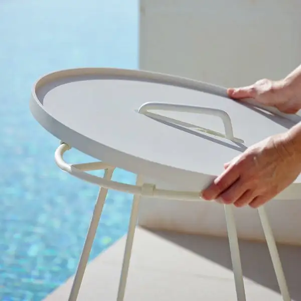 Cane-line On-the-move Table, Small, Aqua 6 Cane-line On-the-move Table, Small, Aqua - Image 4