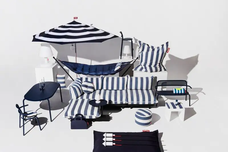 Fatboy Paletti Sofa, 2 Modules, Right, Stripe Ocean Blue 8 Fatboy Paletti Sofa, 2 Modules, Right, Stripe Ocean Blue - Image 6