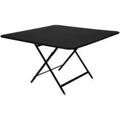 Fermob Caractere Table, 128 X 128 Cm, Liquorice