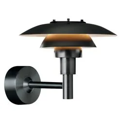 Louis Poulsen PH 3-2 1/2 Wall Lamp, Black
