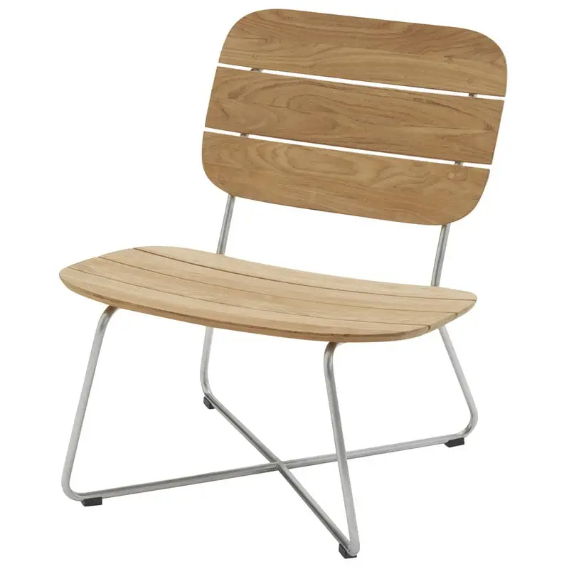Skagerak Lilium Lounge Chair, Teak - Stainless Steel 3 Skagerak Lilium Lounge Chair, Teak - Stainless Steel