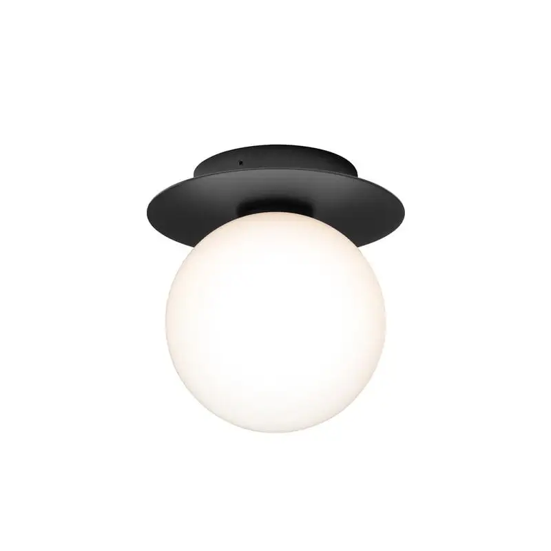 Nuura Liila 1 Outdoor Wall/ceiling Lamp, Black - Opal White 4 Nuura Liila 1 Outdoor Wall/ceiling Lamp, Black - Opal White - Image 2