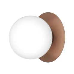 Nuura Liila 1 Outdoor Wall/ceiling Lamp, Dark Bronze - Opal White