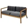 Skagerak Virkelyst 2-seater Sofa, Teak - Charcoal -Outdoor textiles Sales 386 Skagerak 20 TH