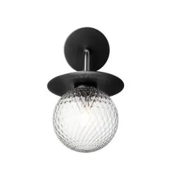 Nuura Liila Outdoor Wall Lamp, Black - Optic Clear -Outdoor textiles Sales 394Nuura AK