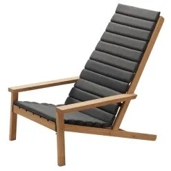 Skagerak Between Lines Deck Chair Cushion, Grey