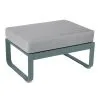 Fermob Bellevie 1-seater Ottoman, Storm Grey - Flannel Grey -Outdoor textiles Sales 41Fermob 21 th