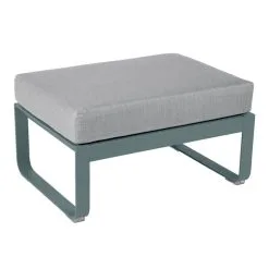 Fermob Bellevie 1-seater Ottoman, Storm Grey - Flannel Grey