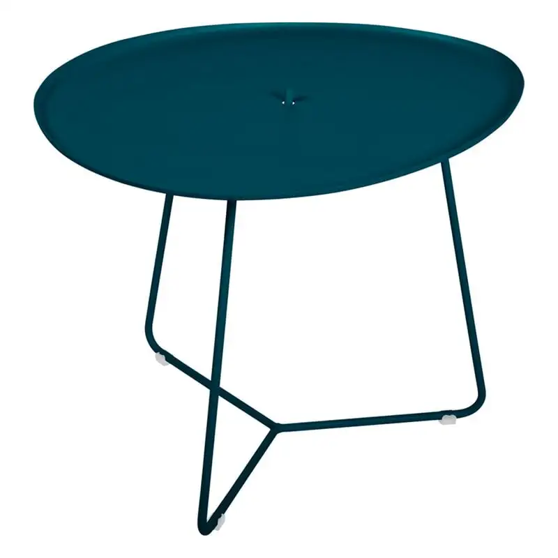 Fermob Cocotte Low Table, Acapulco Blue 3 Fermob Cocotte Low Table, Acapulco Blue