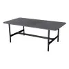 Cane-line Twist Coffee Table, 120 X 60 Cm, Lava Grey - Fossil Black 2 Cane-line Twist Coffee Table, 120 X 60 Cm, Lava Grey - Fossil Black -Outdoor textiles Sales 5017AL P120X60RCCOB