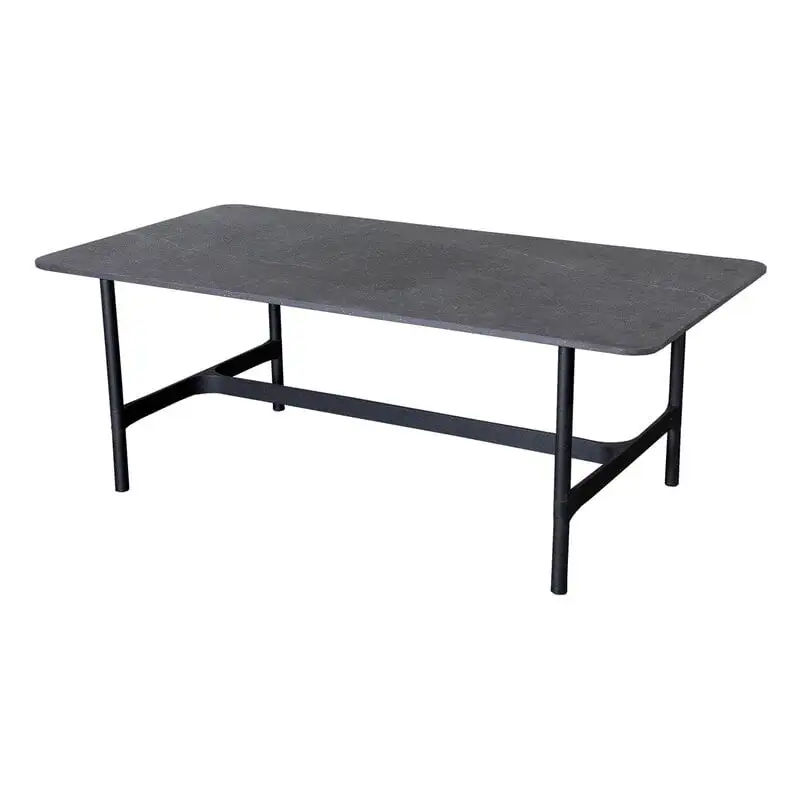 Cane-line Twist Coffee Table, 120 X 60 Cm, Lava Grey - Fossil Black 3 Cane-line Twist Coffee Table, 120 X 60 Cm, Lava Grey - Fossil Black