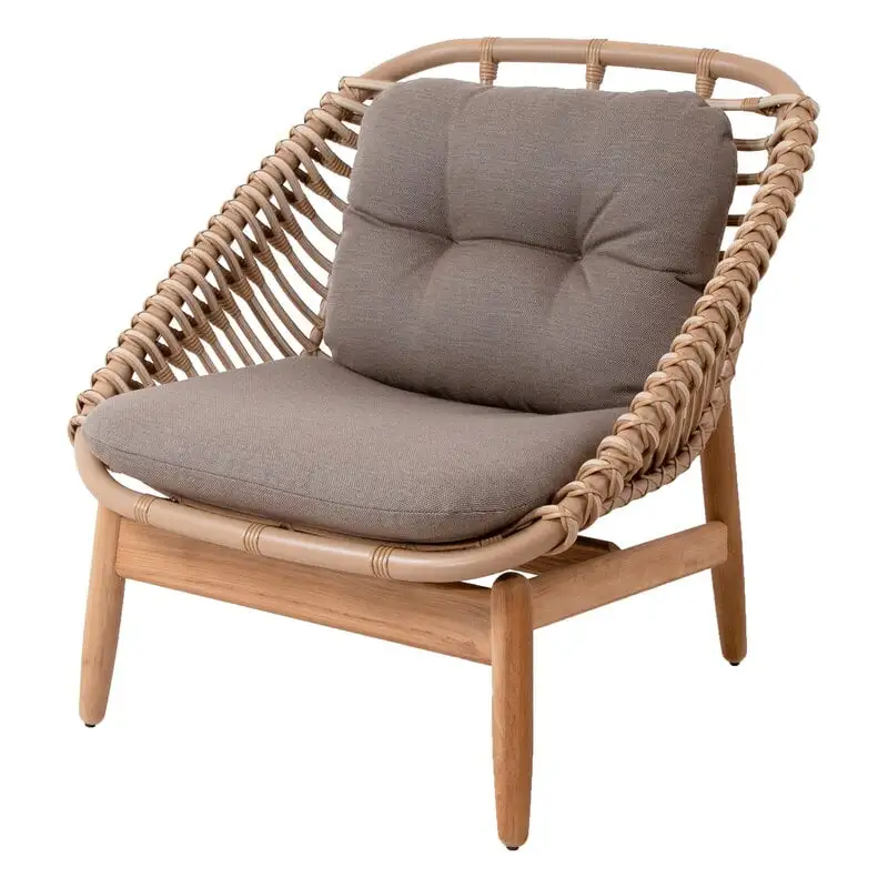 Cane-line String Lounge Chair, Natural - Taupe 3 Cane-line String Lounge Chair, Natural - Taupe