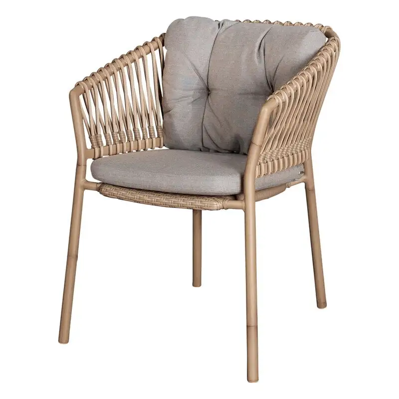 Cane-line Ocean Chair Cushion Set, Taupe 4 Cane-line Ocean Chair Cushion Set, Taupe - Image 2