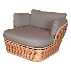 Cane-line Basket Lounge Chair, Natural - Taupe