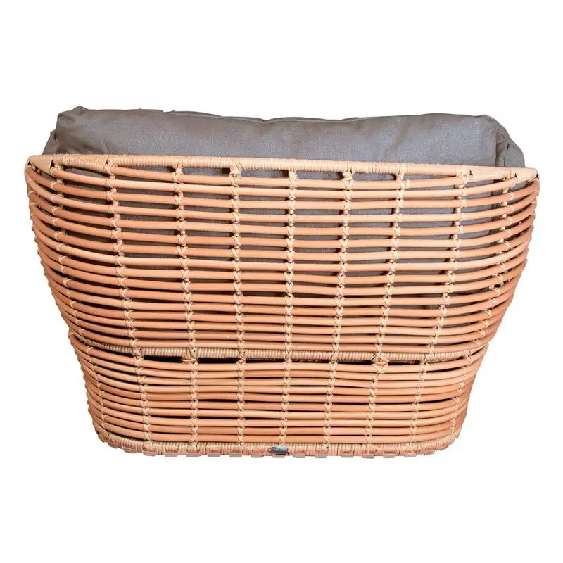 Cane-line Basket Lounge Chair, Natural - Taupe 4 Cane-line Basket Lounge Chair, Natural - Taupe - Image 2