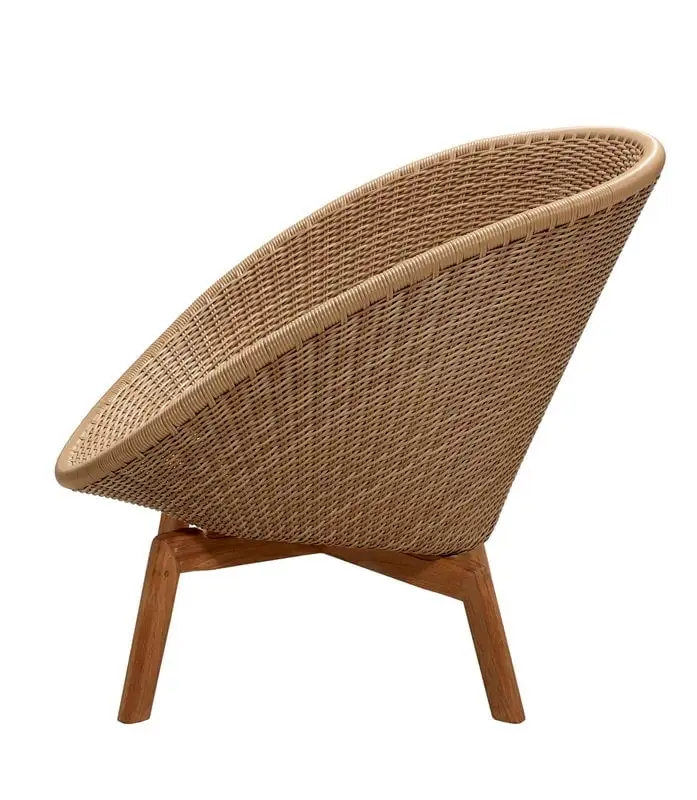 Cane-line Peacock Lounge Chair, Teak - Light Natural 4 Cane-line Peacock Lounge Chair, Teak - Light Natural - Image 2