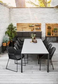 Cane-line Breeze Seat Cushion For Stackable Dining Chair, Black -Outdoor textiles Sales 5464LS 5464YSN98 5467LS 5467YSN98 5086AL P280X100CB