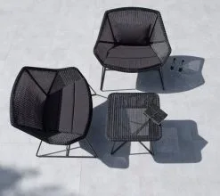 Cane-line Breeze Lounge Chair Cushion Set, Black -Outdoor textiles Sales 5468LS 5468YSN98 5064LS