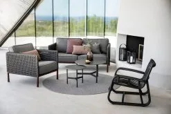 Cane-line Curve Lounge Chair, Lava Grey 12 Cane-line Curve Lounge Chair, Lava Grey -Outdoor textiles Sales 5470BRAIG 5571BRAIG 5010AL 5011AL 5724AL 57402ALG 5740AL 72180Y10