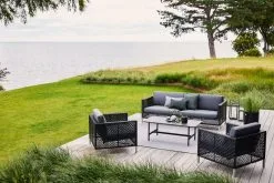 Cane-line Twist Coffee Table, 120 X 60 Cm, Lava Grey - Fossil Black 11 Cane-line Twist Coffee Table, 120 X 60 Cm, Lava Grey - Fossil Black -Outdoor textiles Sales 5499SG 5498YS95 5592SG 5592YS95 5017AL P120X60RCCOB 2