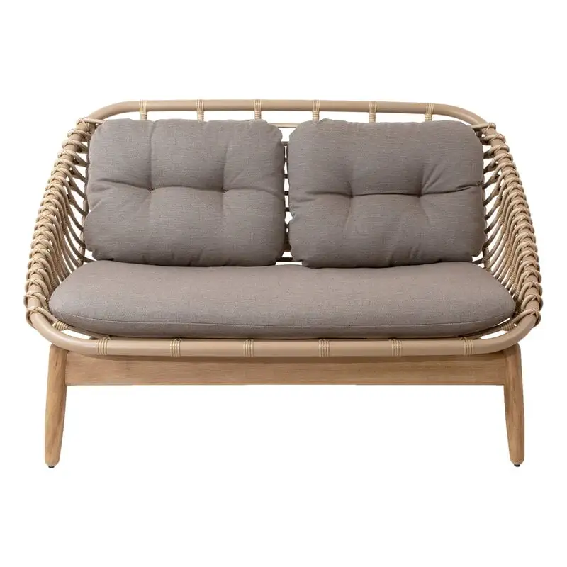 Cane-line String 2-seater Sofa, Natural - Taupe 5 Cane-line String 2-seater Sofa, Natural - Taupe - Image 3