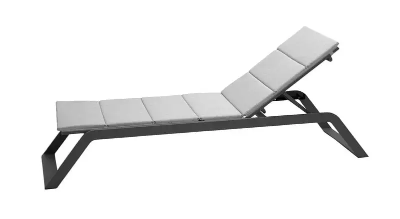 Cane-line Siesta Sunbed Cushion, Light Grey 4 Cane-line Siesta Sunbed Cushion, Light Grey - Image 2