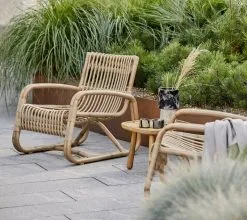 Cane-line Curve Lounge Chair, Natural 9 Cane-line Curve Lounge Chair, Natural -Outdoor textiles Sales 57402AUU 3 2