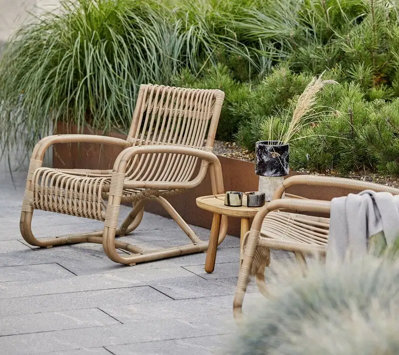 Cane-line Curve Lounge Chair, Natural 5 Cane-line Curve Lounge Chair, Natural - Image 3