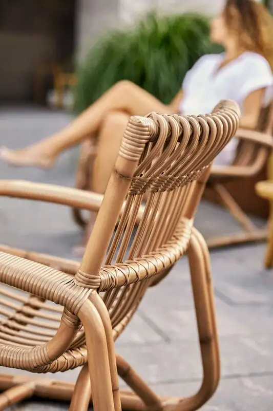 Cane-line Curve Lounge Chair, Natural 6 Cane-line Curve Lounge Chair, Natural - Image 4