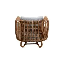 Cane-line Nest Lounge Chair, Natural - Light Grey 11 Cane-line Nest Lounge Chair, Natural - Light Grey -Outdoor textiles Sales 57421USL 3