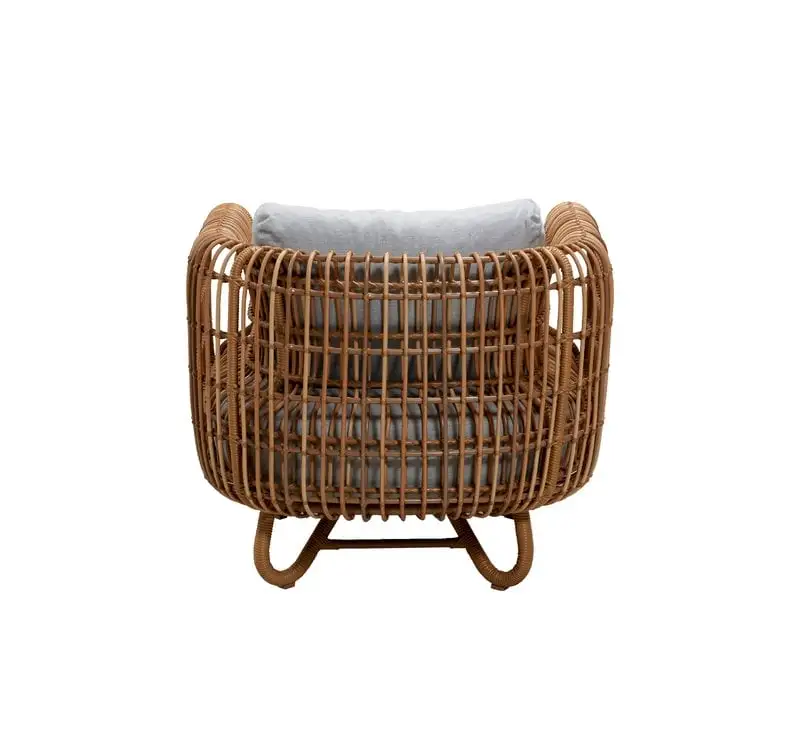 Cane-line Nest Lounge Chair, Natural - Light Grey 6 Cane-line Nest Lounge Chair, Natural - Light Grey - Image 4