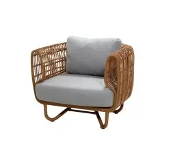 Cane-line Nest Lounge Chair, Natural - Light Grey 12 Cane-line Nest Lounge Chair, Natural - Light Grey -Outdoor textiles Sales 57421USL 57421YSN96